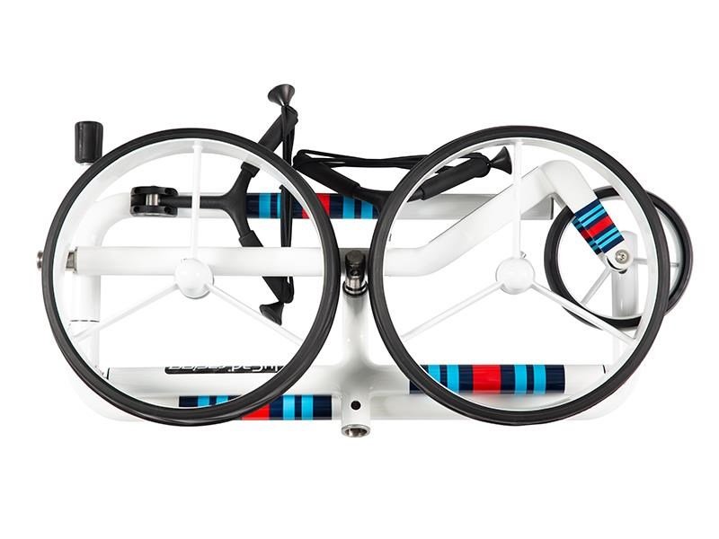 JuCad Carbon Racing manuell trolley + bärbag JTT, vit