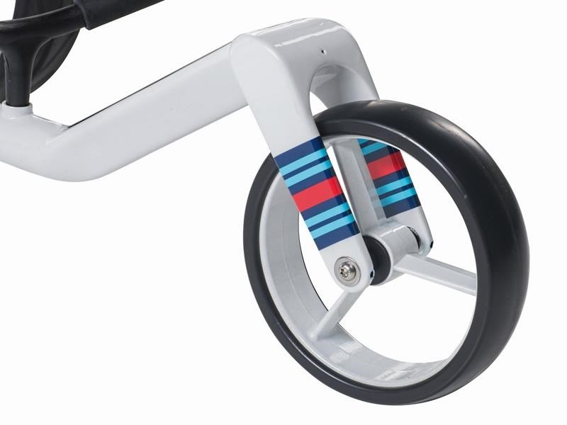 JuCad Carbon Racing manuell trolley + bärbag JTT, vit