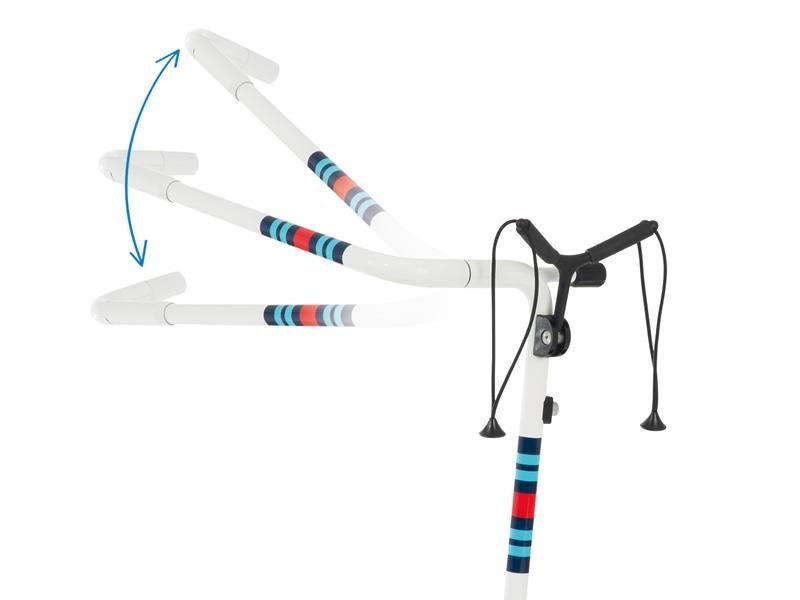 JuCad Carbon Racing manuell trolley + bärbag JTT, vit
