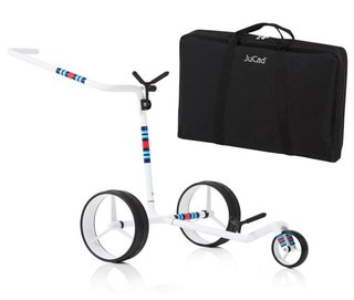 JuCad Carbon Racing manuell trolley + bärbag JTT, vit