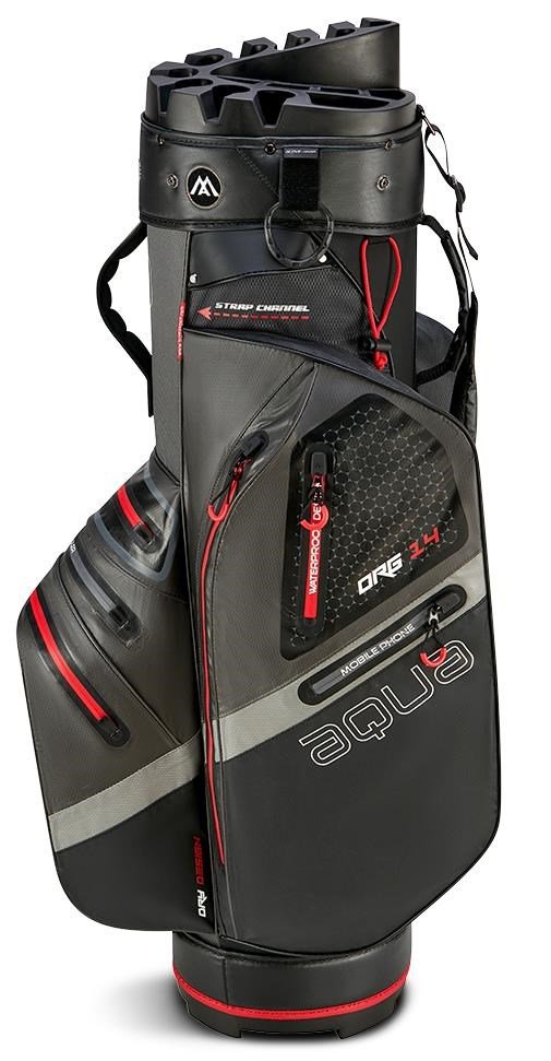 Big Max AQUA Silencio 4 Organizer cart bag, charcoal/black/red