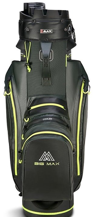 Big Max AQUA Silencio 4 Organizer cart bag, forest green/black/lime