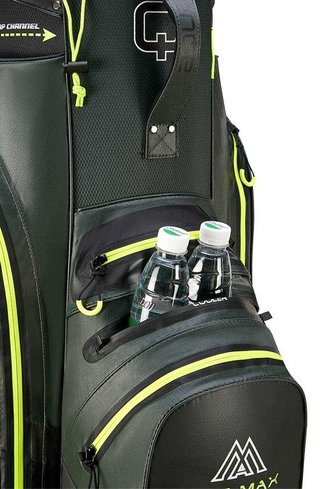 Big Max AQUA Silencio 4 Organizer cart bag, forest green/black/lime