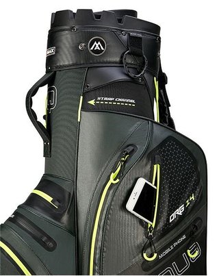 Big Max AQUA Silencio 4 Organizer cart bag, forest green/black/lime