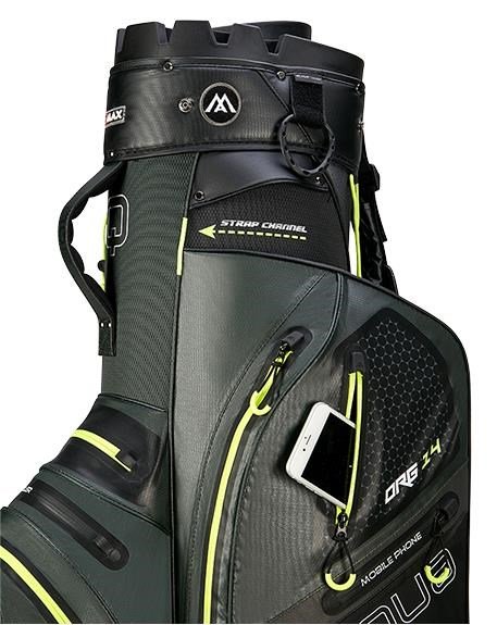 Big Max AQUA Silencio 4 Organizer cart bag, forest green/black/lime