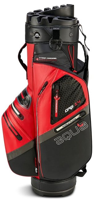 Big Max AQUA Silencio 4 Organizer cart bag, röd/svart