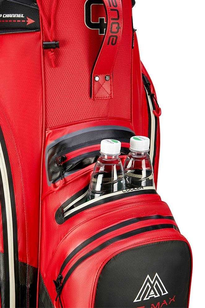 Big Max AQUA Silencio 4 Organizer cart bag, röd/svart