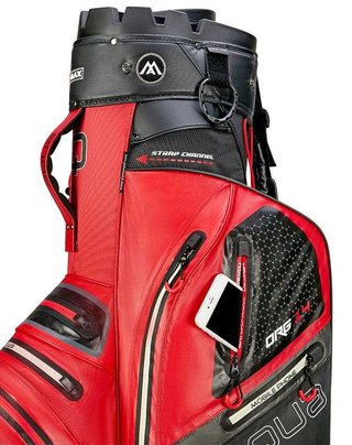 Big Max AQUA Silencio 4 Organizer cart bag, röd/svart