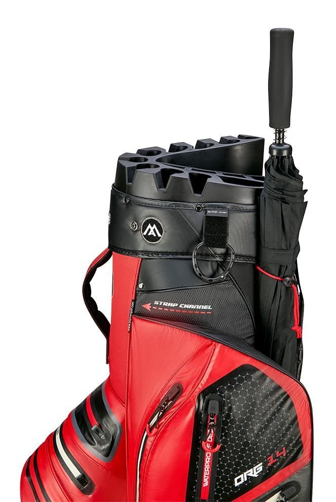 Big Max AQUA Silencio 4 Organizer cart bag, röd/svart