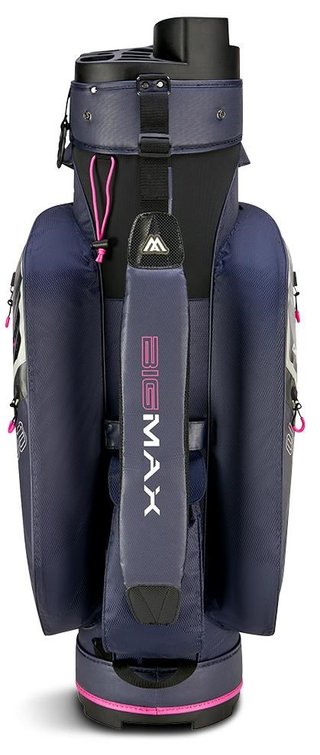 Big Max AQUA Silencio 4 Organizer cart bag, steel blue/off white/fuchsia
