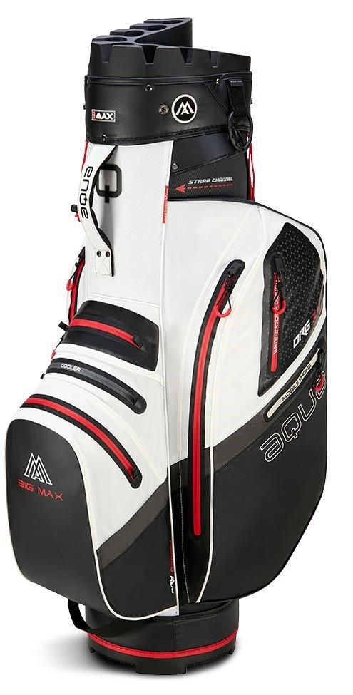 Big Max AQUA Silencio 4 Organizer cart bag, white/black/red