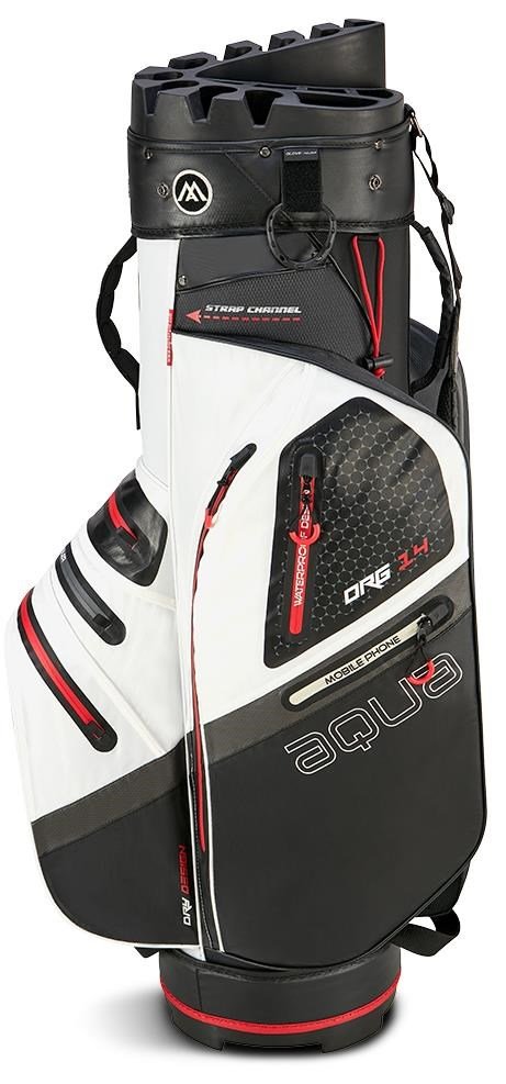 Big Max AQUA Silencio 4 Organizer cart bag, white/black/red