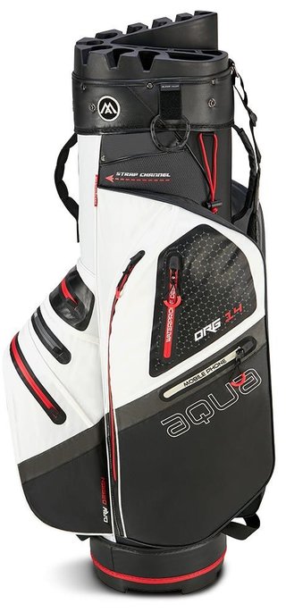 Big Max AQUA Silencio 4 Organizer cart bag, white/black/red