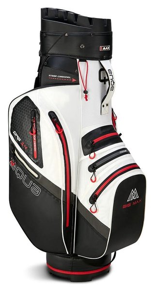 Big Max AQUA Silencio 4 Organizer cart bag, white/black/red