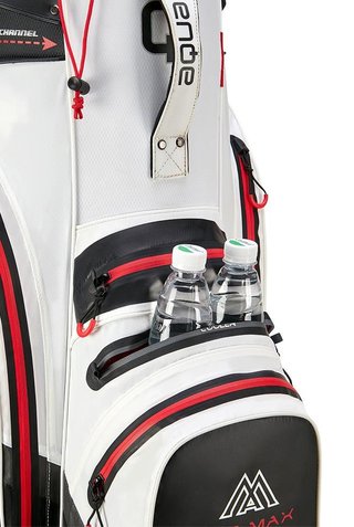 Big Max AQUA Silencio 4 Organizer cart bag, white/black/red