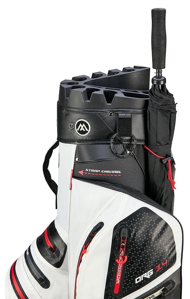 Big Max AQUA Silencio 4 Organizer cart bag, white/black/red