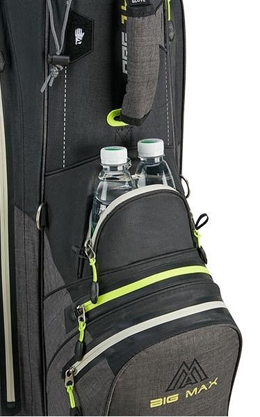 Big Max AQUA Tour 4 cart bag, black/storm charcoal/lime