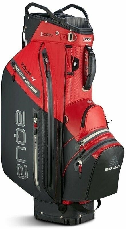 Big Max AQUA Tour 4 cart bag, röd/svart
