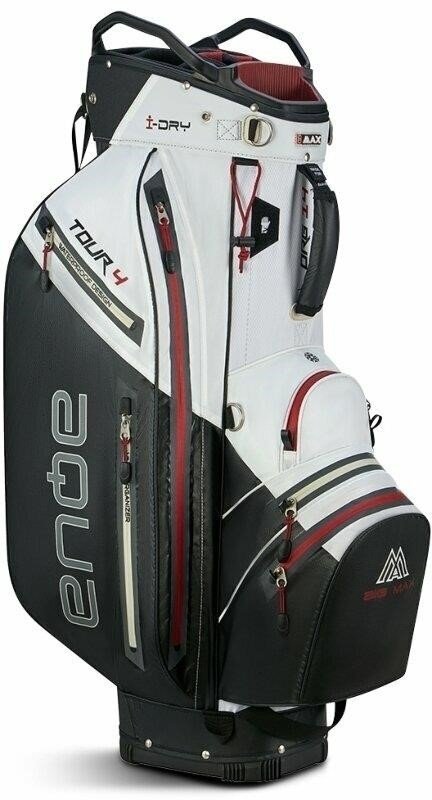 Big Max AQUA Tour 4 cart bag, white/black/merlot