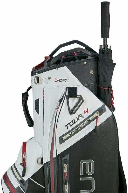 Big Max AQUA Tour 4 cart bag, white/black/merlot