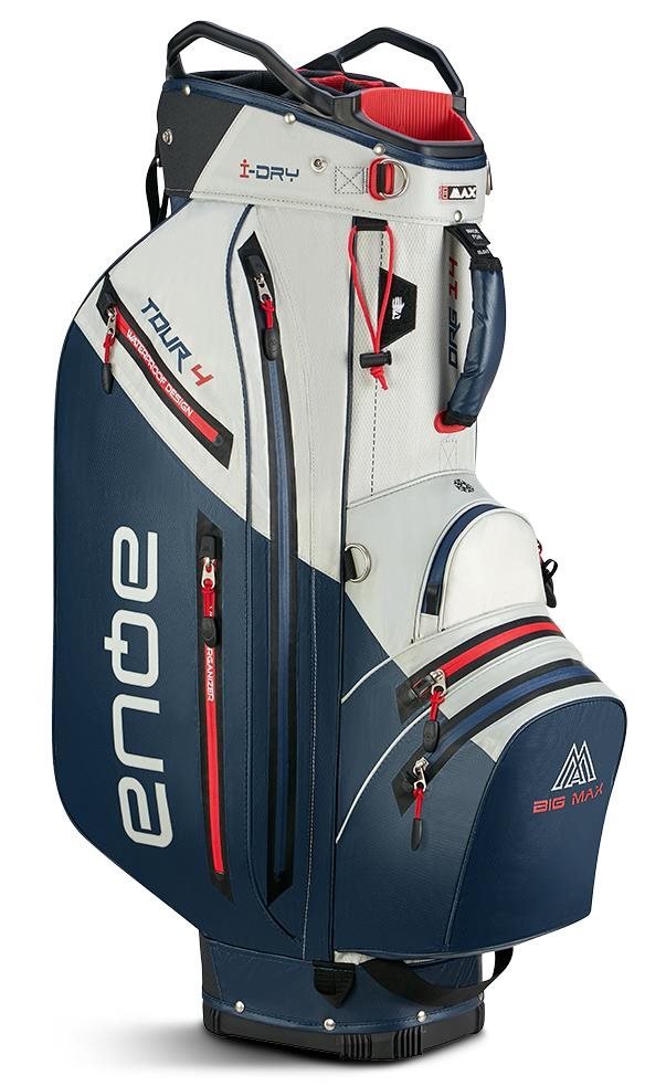 Big Max AQUA Tour 4 cart bag, off white/navy/red