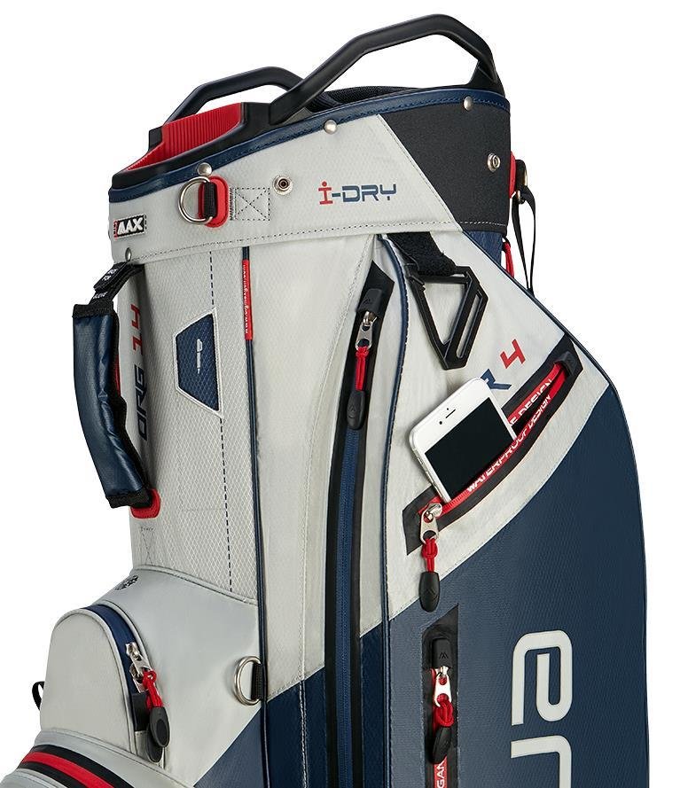 Big Max AQUA Tour 4 cart bag, off white/navy/red