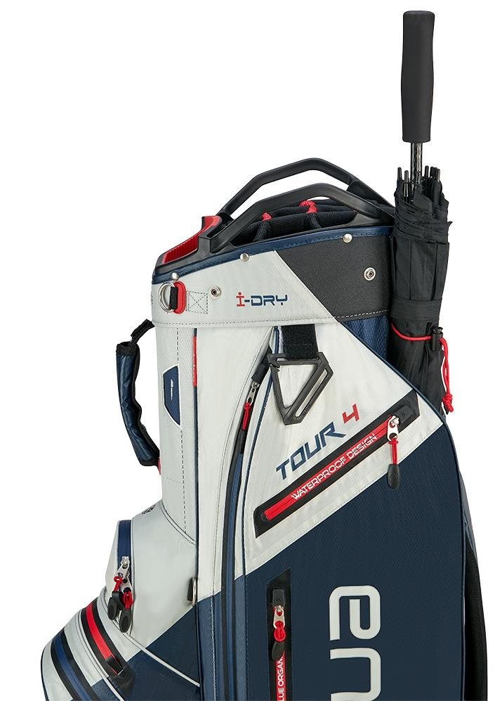 Big Max AQUA Tour 4 cart bag, off white/navy/red