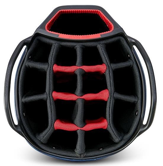 Big Max AQUA Tour 4 cart bag, off white/navy/red