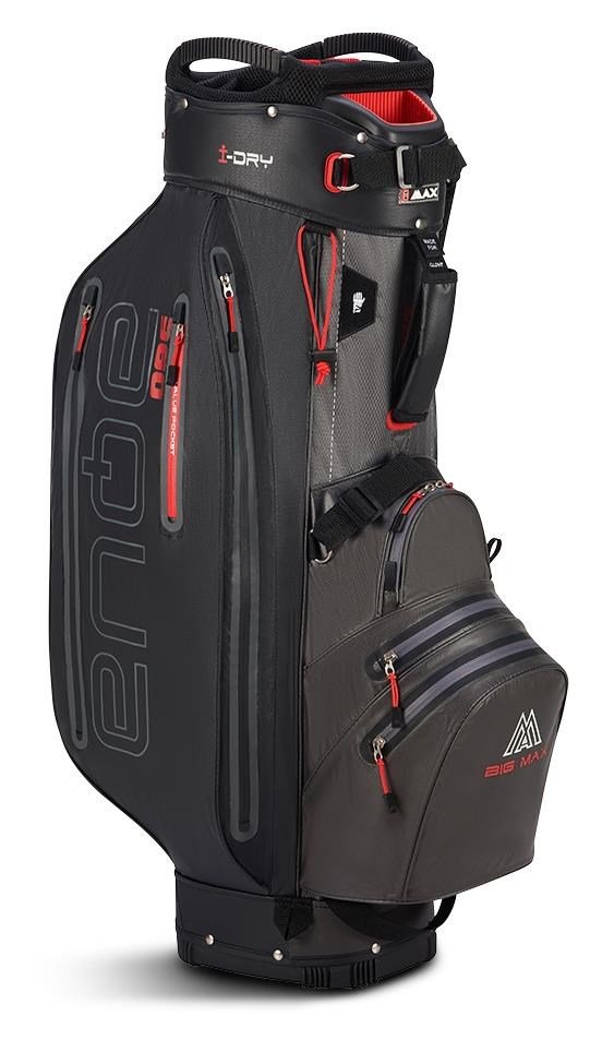 Big Max AQUA Sport 360 cart bag, charcoal/black/red