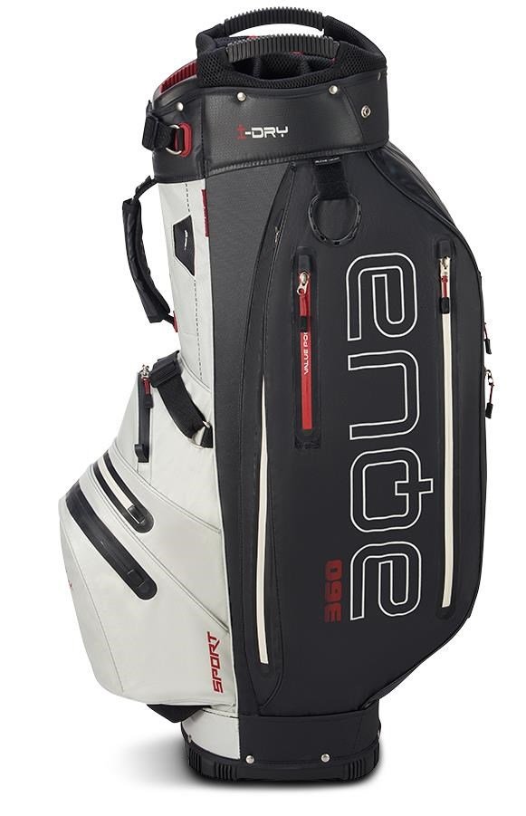 Big Max AQUA Sport 360 cart bag, off white/black/merlot