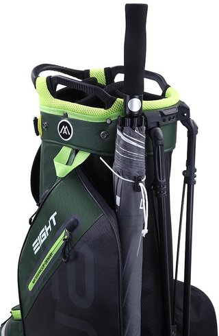 Big Max AQUA Eight G stand bag, skogsgrön/svart/lime