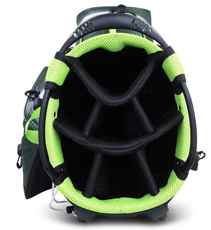 Big Max AQUA Eight G stand bag, skogsgrön/svart/lime