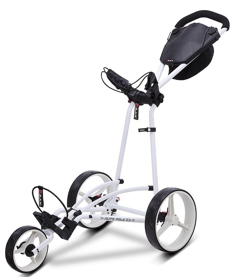 Big Max Autofold X2 manuell golfvagn, vit