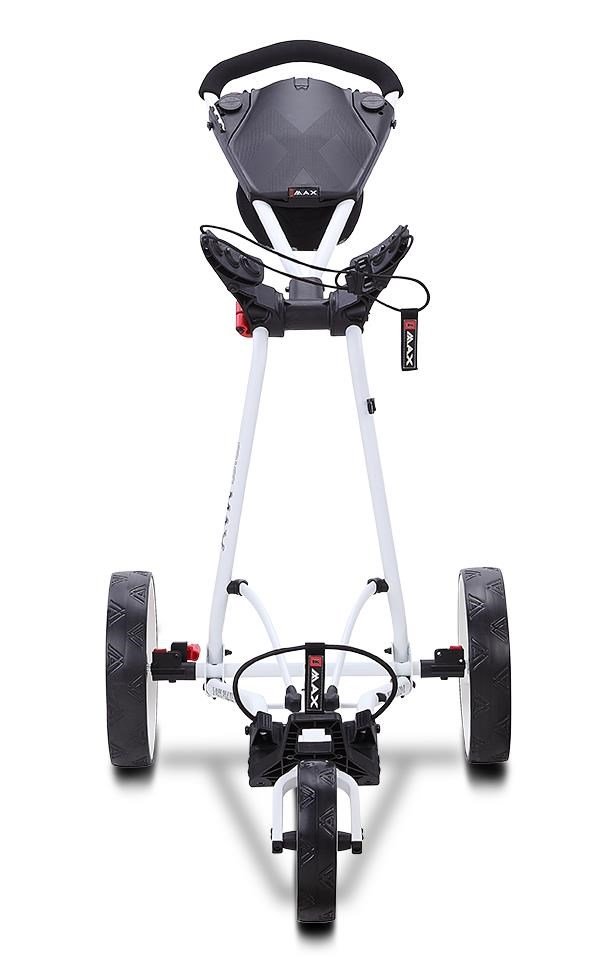 Big Max Autofold X2 manuell golfvagn, vit