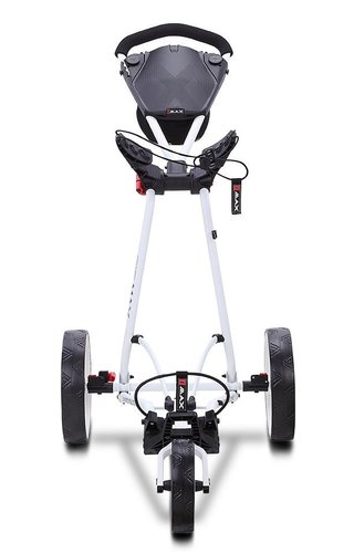 Big Max Autofold X2 manuell golfvagn, vit