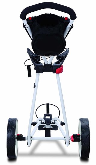 Big Max Autofold X2 manuell golfvagn, vit