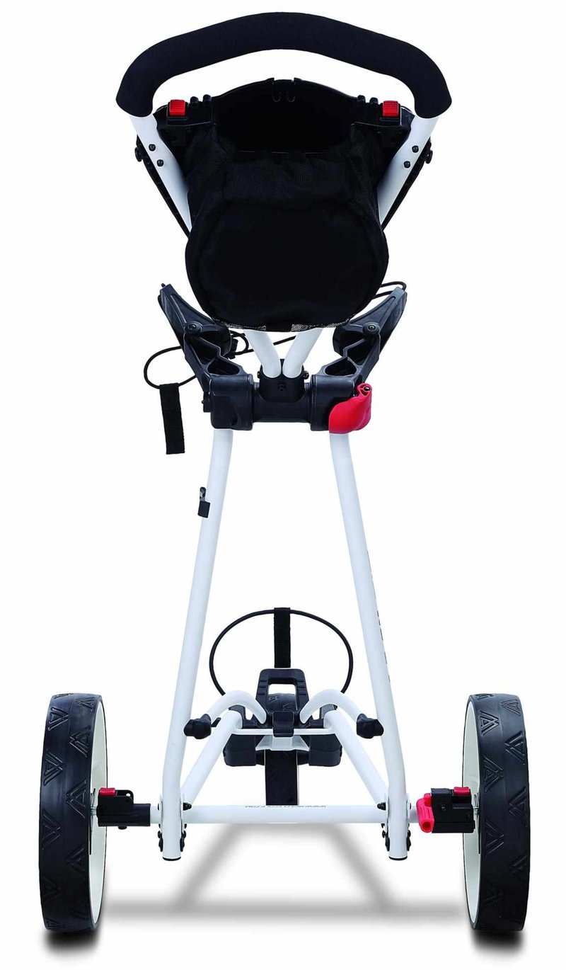 Big Max Autofold X2 manuell golfvagn, vit