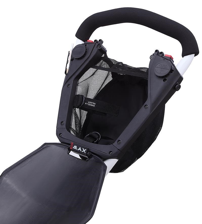 Big Max Autofold X2 manuell golfvagn, vit