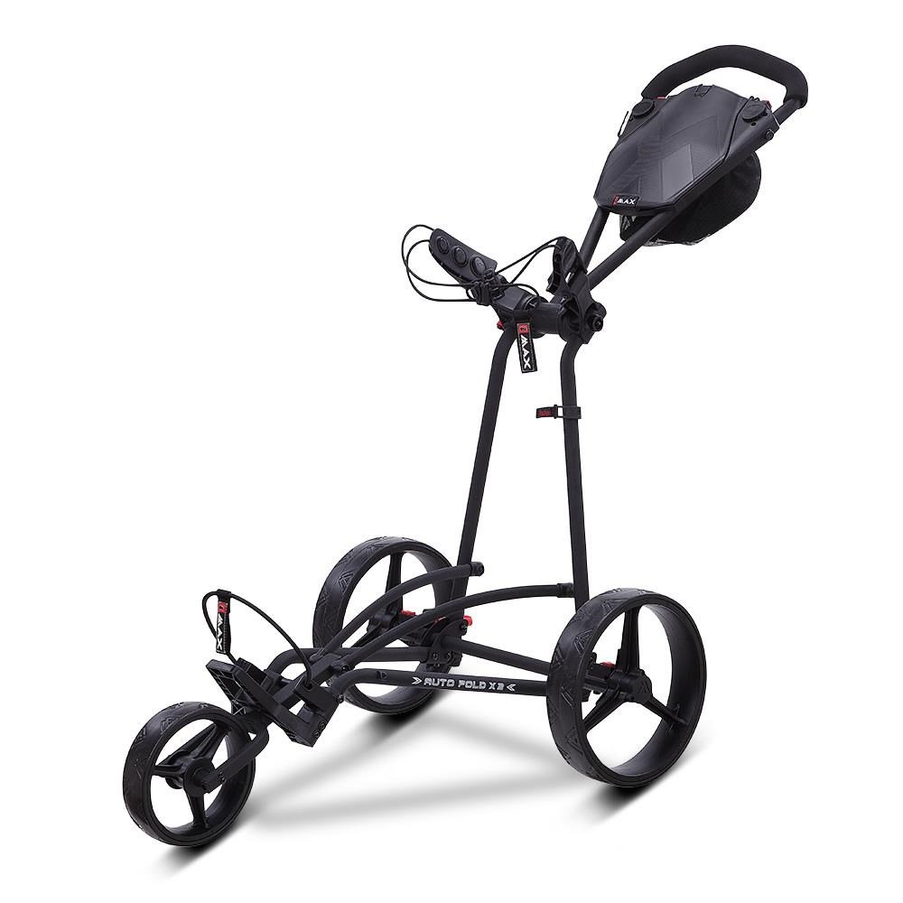 Big Max Autofold X2 manuell golfvagn, phantom svart