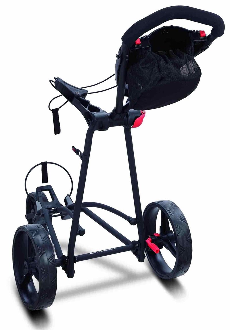 Big Max Autofold X2 manuell golfvagn, phantom svart