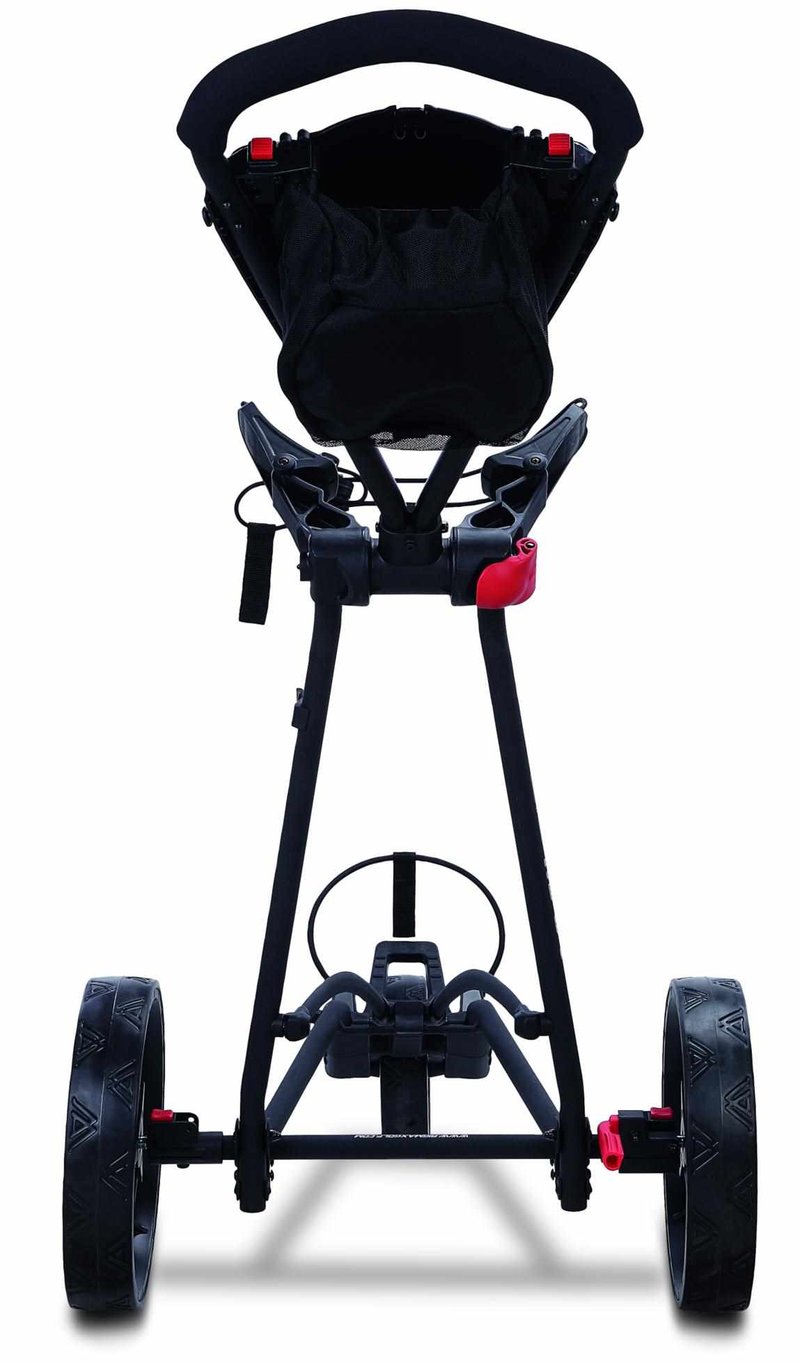 Big Max Autofold X2 manuell golfvagn, phantom svart