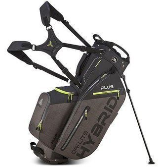 Big Max Dri Lite Hybrid Plus stand bag, black/storm charcoal/lime