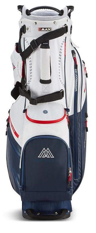 Big Max Dri Lite Hybrid Plus stand bag, white/navy/red