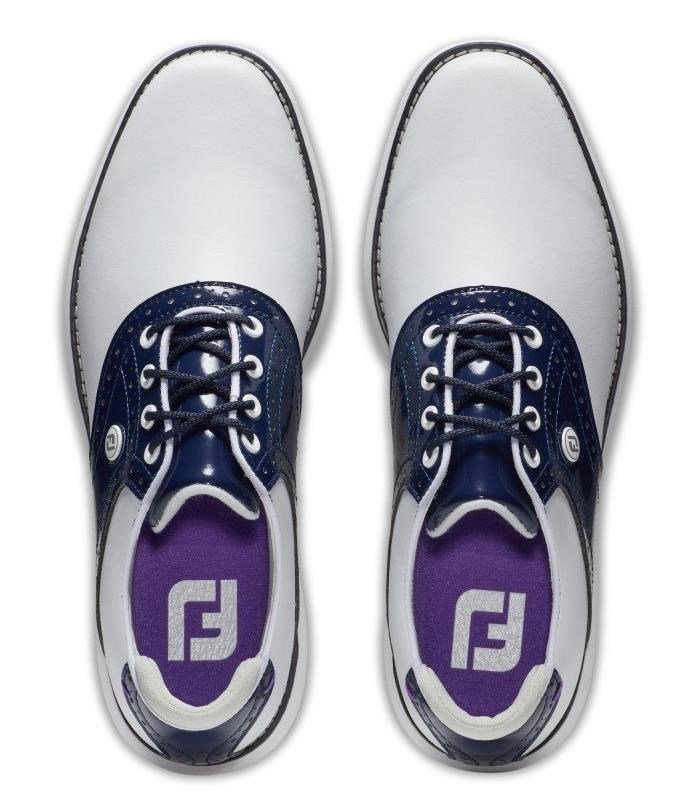 FootJoy Traditions Spikeless dam golfskor, vita