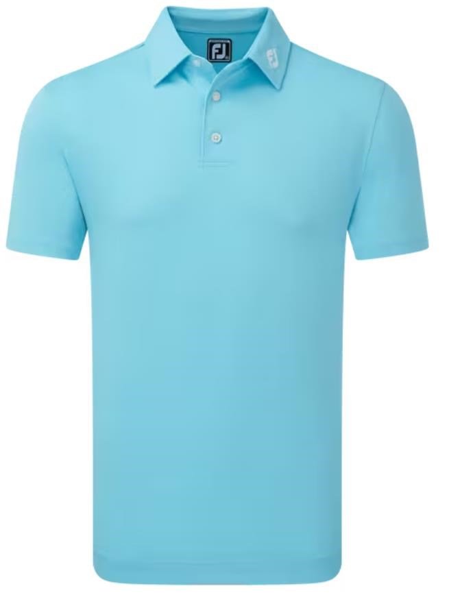 FootJoy Stretch Pique Solid herr polo, riviera blue