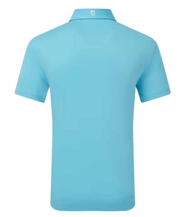 FootJoy Stretch Pique Solid herr polo, riviera blue