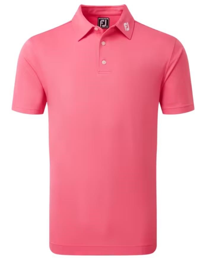 FootJoy Stretch Pique Solid herr polo, vattenmelon