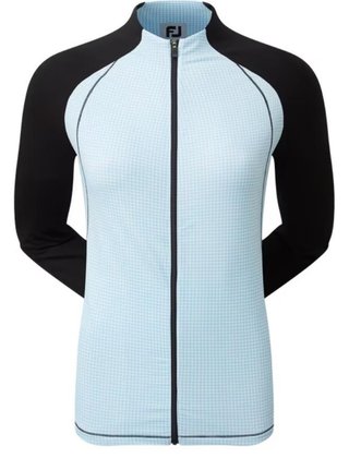 FootJoy Houndstooth Printed damtröja, black/blue houndstooth