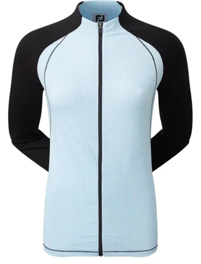 FootJoy Houndstooth Printed damtröja, black/blue houndstooth