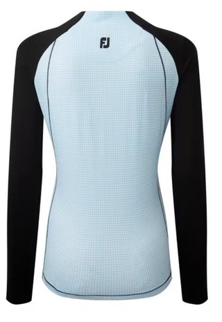 FootJoy Houndstooth Printed damtröja, black/blue houndstooth